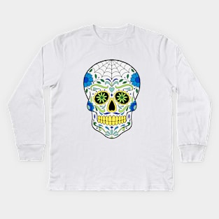Day of the Dead, Sugar Skull Kids Long Sleeve T-Shirt
